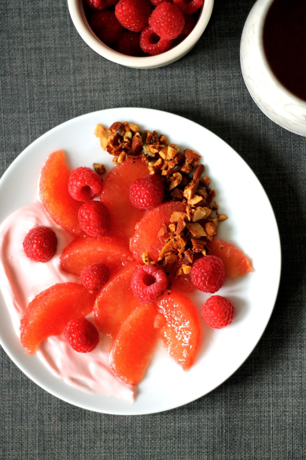 Pink Fruit Salad Recipe | HeyFood — heyfoodapp.com