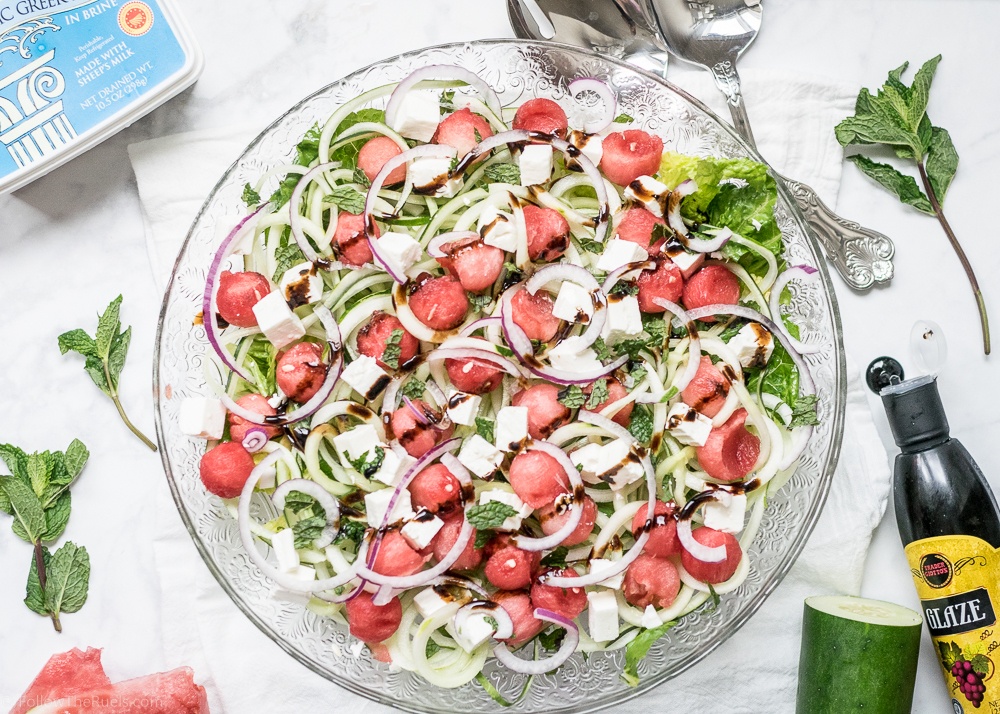 Watermelon, Feta and Cucumber Salad Recipe | HeyFood — heyfoodapp.com