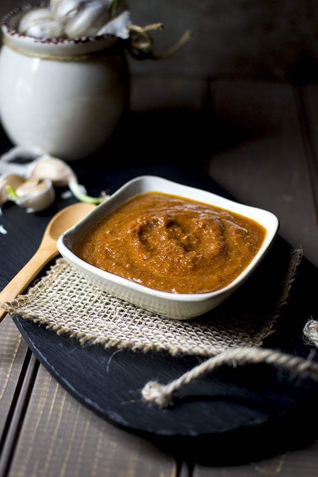 Rajasthani Garlic Chutney Recipe | HeyFood — heyfoodapp.com
