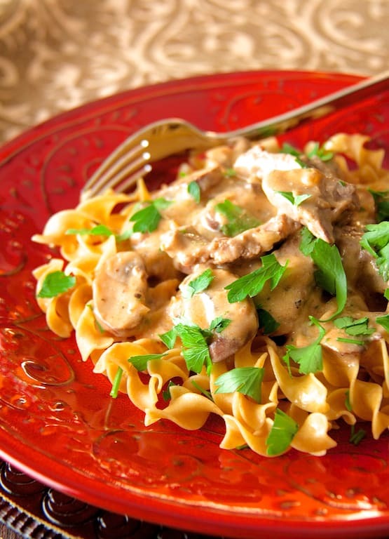 Lighter Beef Stroganoff Recipe | HeyFood — heyfoodapp.com