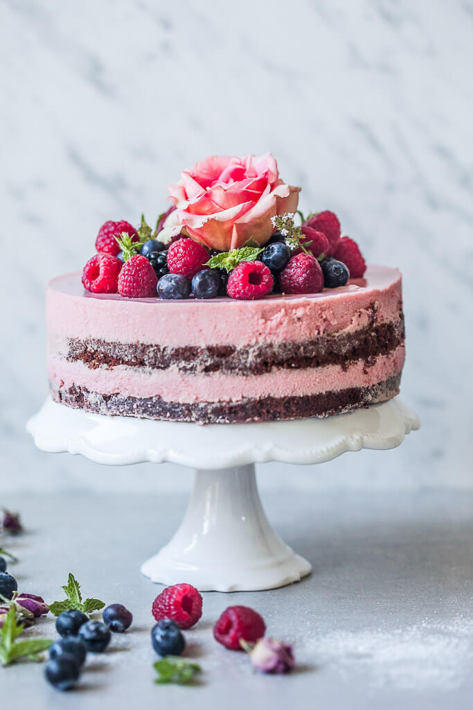 Vegan Raspberry Cream Cake Recipe | HeyFood — heyfoodapp.com