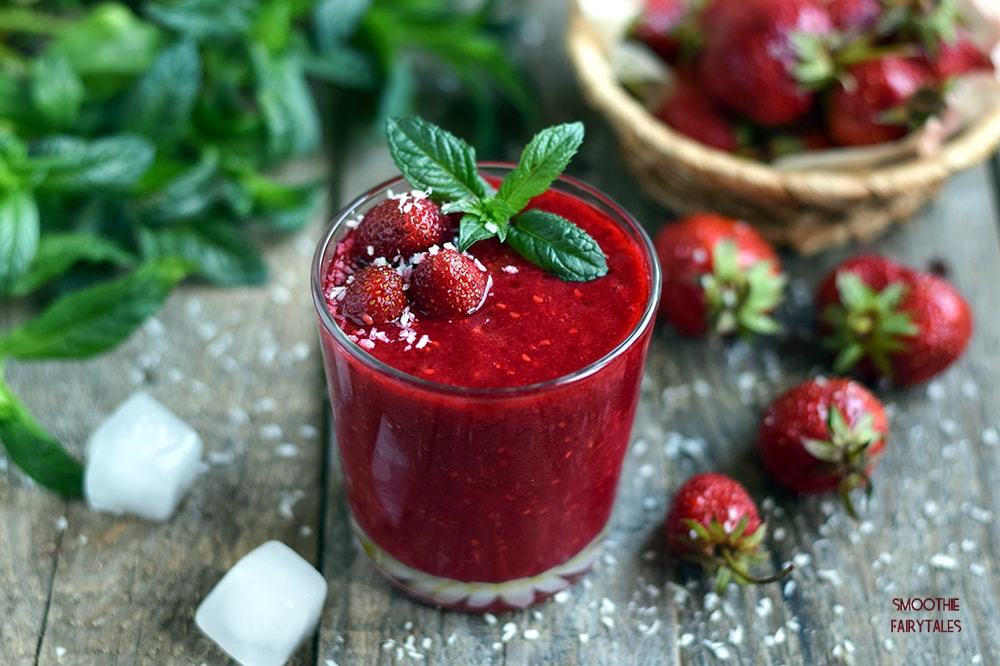 Strawberry Mint Smoothie Recipe | HeyFood — heyfoodapp.com