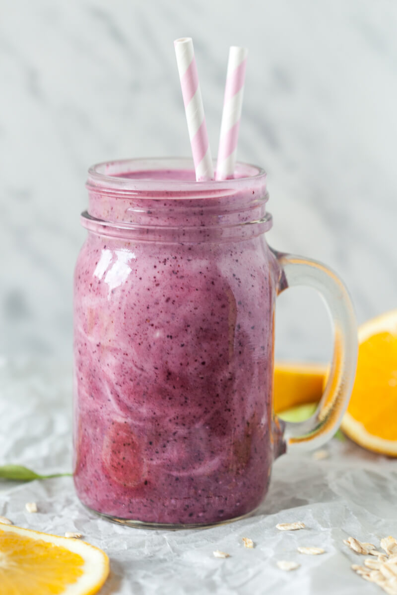 Orange & Blueberry ImmunoBoost Smoothie Recipe | HeyFood — heyfoodapp.com