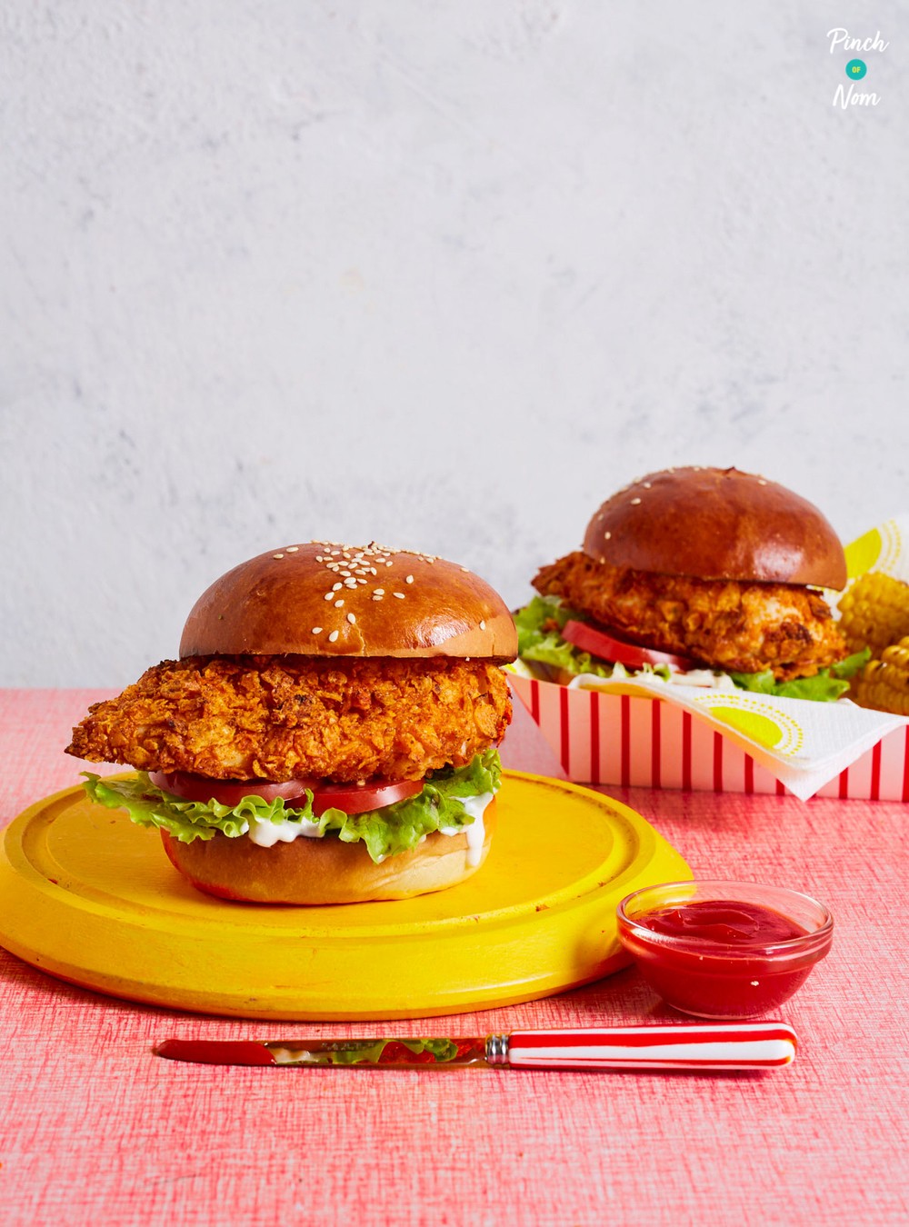 KFC Zinger Burgers | Slimming & Weight Watchers Friendly Recipe | HeyFood — heyfoodapp.com