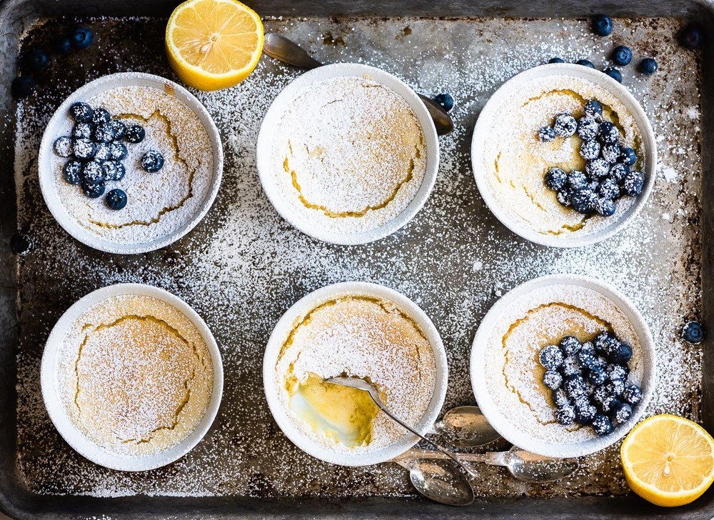 Flourless Warm Lemon Pudding Cake Recipe | HeyFood — heyfoodapp.com