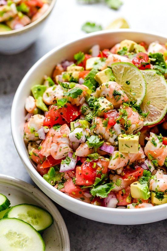 Zesty Lime Shrimp And Avocado Salad Recipe | HeyFood — heyfoodapp.com