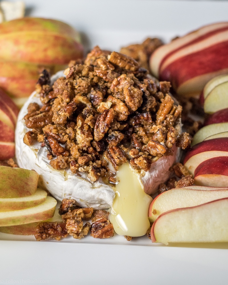 Maple Pecan Baked Brie Recipe | HeyFood — heyfoodapp.com