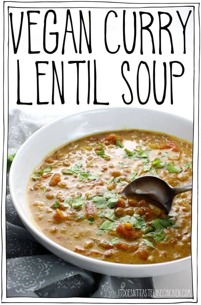 Vegan Curry Lentil Soup Recipe | HeyFood — heyfoodapp.com