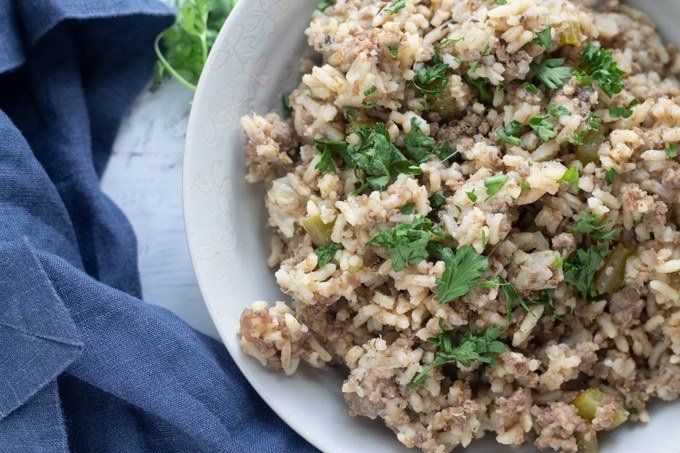 Instant Pot Cajun Dirty Rice Recipe | HeyFood — heyfoodapp.com
