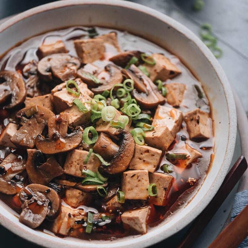 Vegetarian Mapo Tofu Recipe | HeyFood — heyfoodapp.com