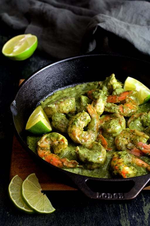 Shrimp in Avocado Butter Recipe | HeyFood — heyfoodapp.com