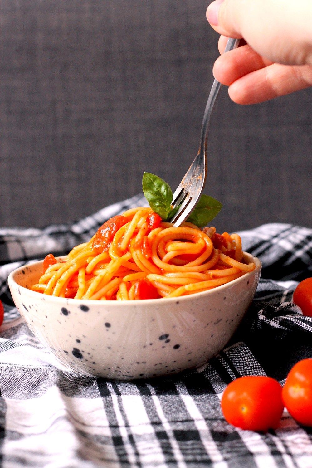 Tomato-Coconut Pasta (Vegan) Recipe | HeyFood — heyfoodapp.com