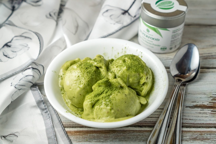 Healthy 2-Ingredient Matcha Ice Cream Recipe | HeyFood — heyfoodapp.com