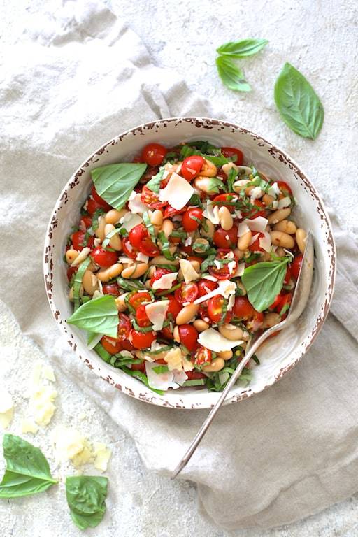 Tuscan Cherry Tomato and White Bean Salad Recipe | HeyFood — heyfoodapp.com