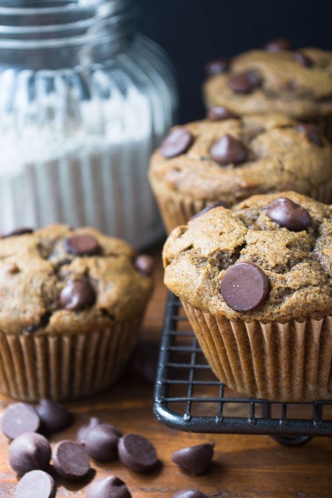 7 Grain Pumpkin Chocolate Chip Muffins Recipe | HeyFood — heyfoodapp.com