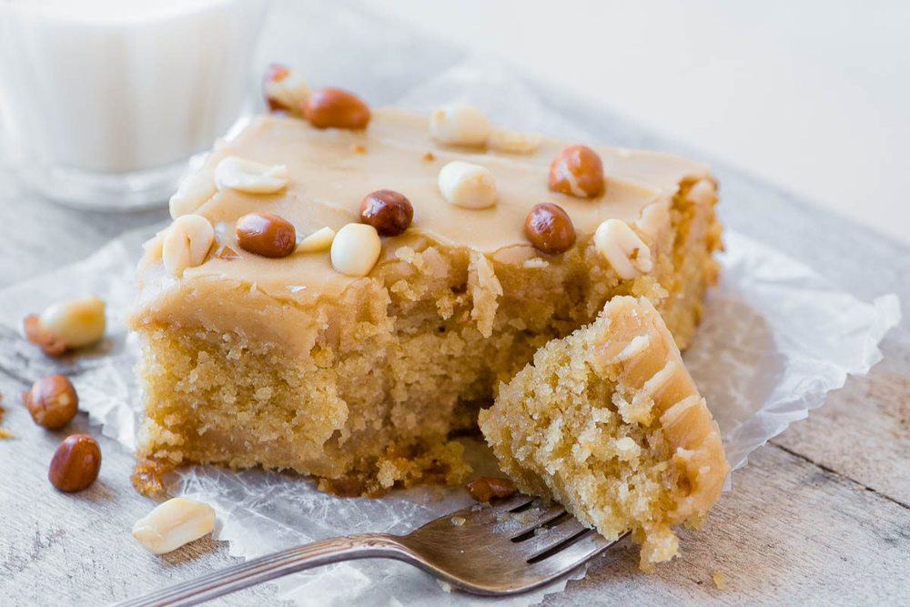 Old Fashioned Peanut Butter Cake Recipe | HeyFood — heyfoodapp.com