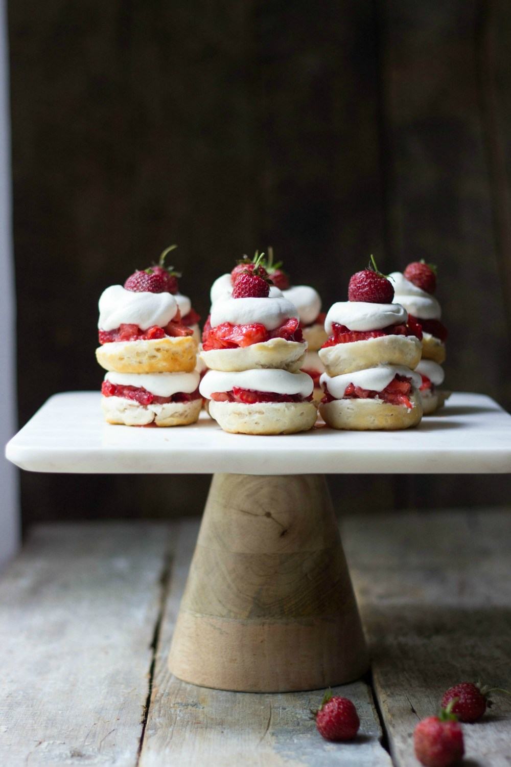 Mini Strawberry Shortcake Stacks Recipe | HeyFood — heyfoodapp.com