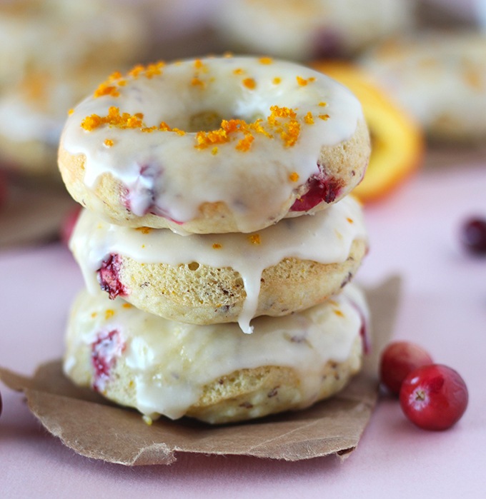 Vegan Orange Cranberry Donuts Recipe | HeyFood — heyfoodapp.com