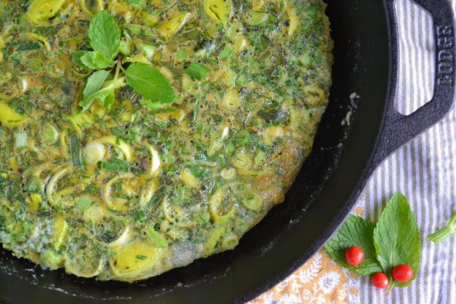 Persian Mixed Herb Frittata (Kuku Sabzi) Recipe | HeyFood — heyfoodapp.com