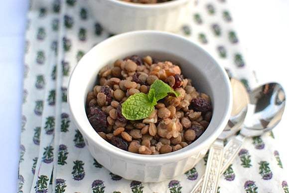 Lentil Salad with Cranberries & Walnuts Recipe | HeyFood — heyfoodapp.com