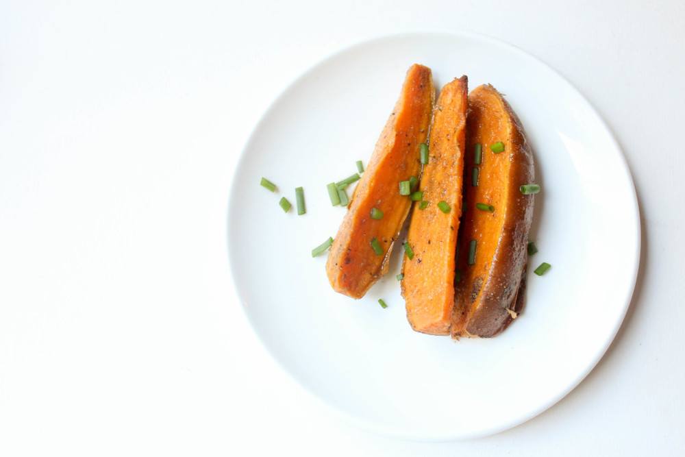 Spiced Sweet Potato Wedges with Honey Lime Glaze Recipe | HeyFood — heyfoodapp.com