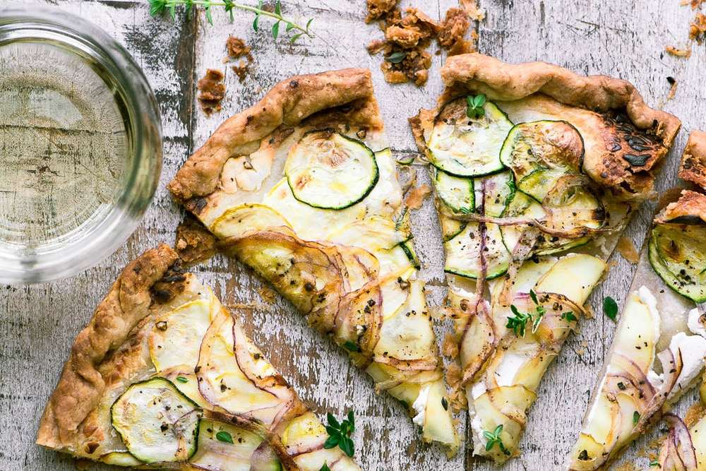 Goat Cheese and Summer Squash Tart Recipe | HeyFood — heyfoodapp.com