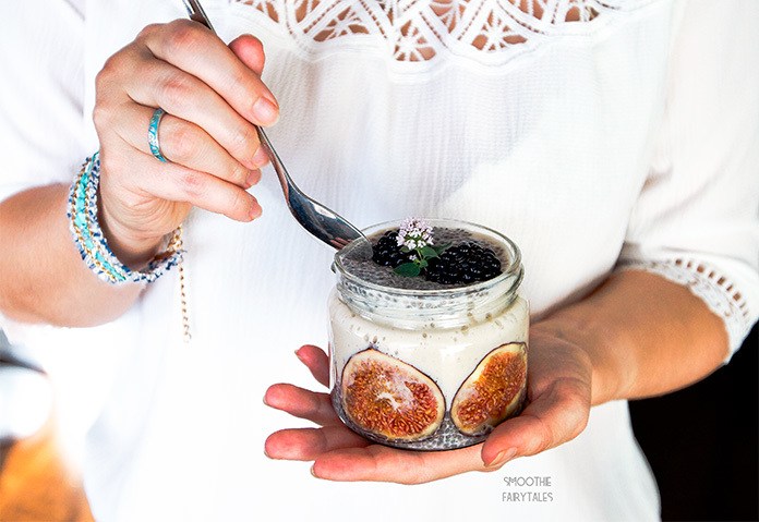 Layered Banana Pear Chia Pudding Recipe | HeyFood — heyfoodapp.com