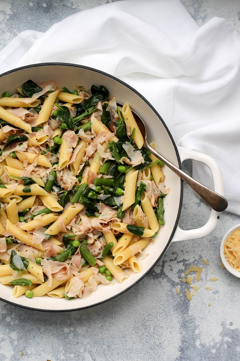 Ham and Asparagus Pasta Recipe | HeyFood — heyfoodapp.com